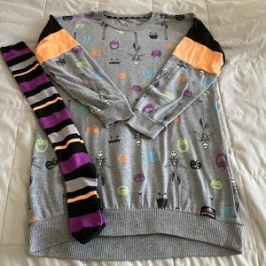 Women’s Medium The Nightmare Before Christmas Sleep Shirt & Socks